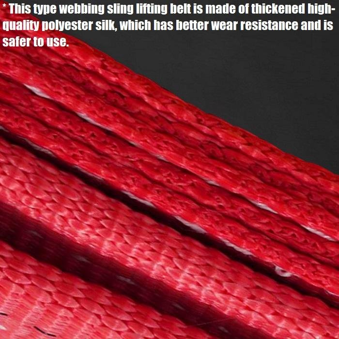 Factory Wholesale 1T 2T 3T 5T 10T Flat Eye Lifting Belt Sling High Tenacity 1in 2in 3in 4in Polyester Fabric Lift Sling Straps