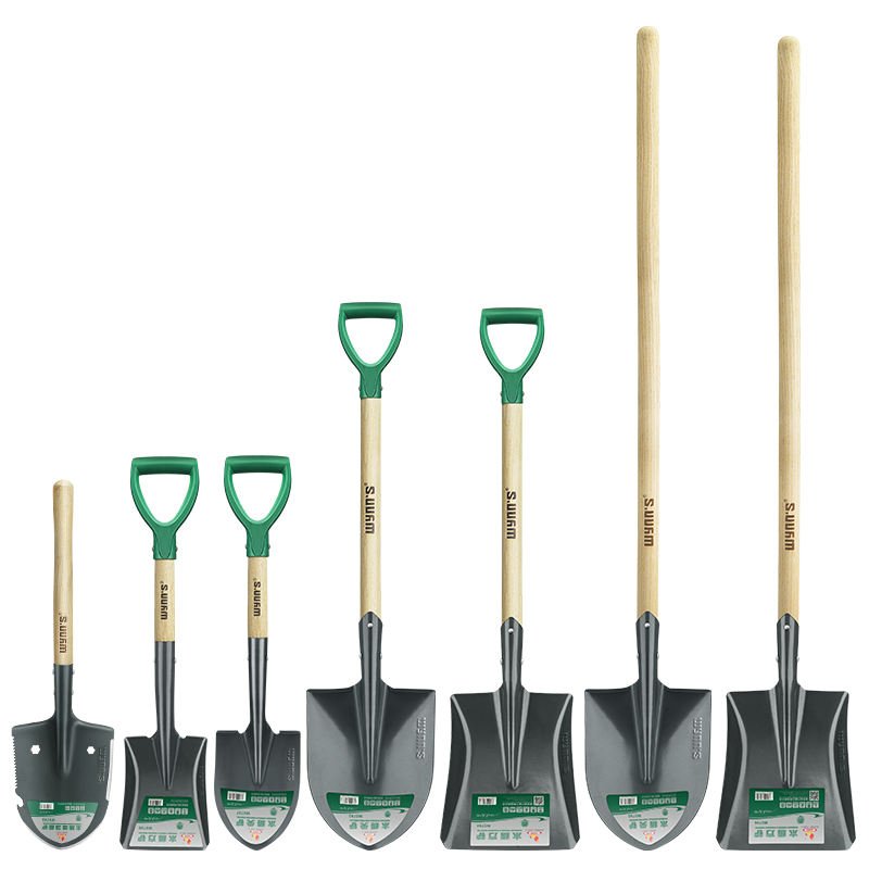 Wynns Tools Industrial Grade Steel Blade Spades and Shovels with Handle Garden Lawn Digging Tools