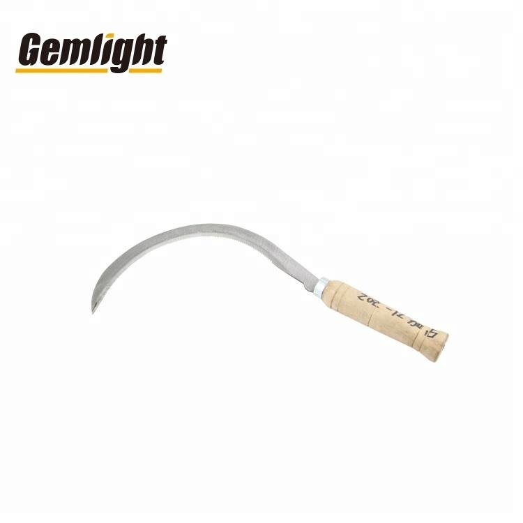Factory Customized OEM Sickle Farm Tool Farming Sickle Farming Rice Harvesting Knife Sickle