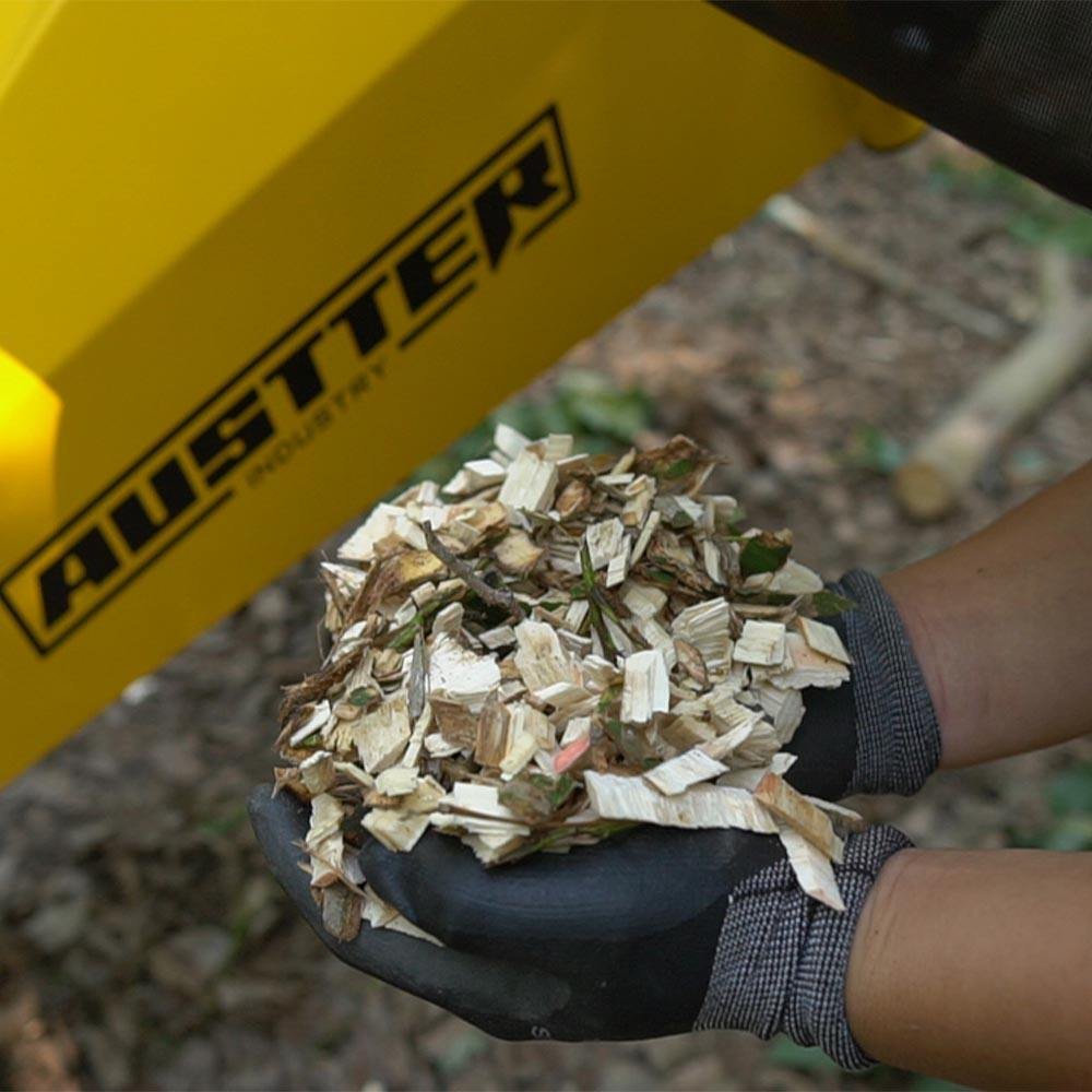AUSTTER Gasoline Branch Crusher Wood Chipper Petrol Wood Chipper Shredder for Garden Home Using
