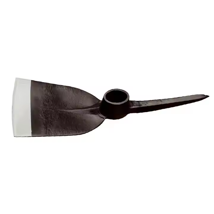 Factory Wholesale DIY Grade Forged Steel Railway Pickaxe with Wooden Handle
