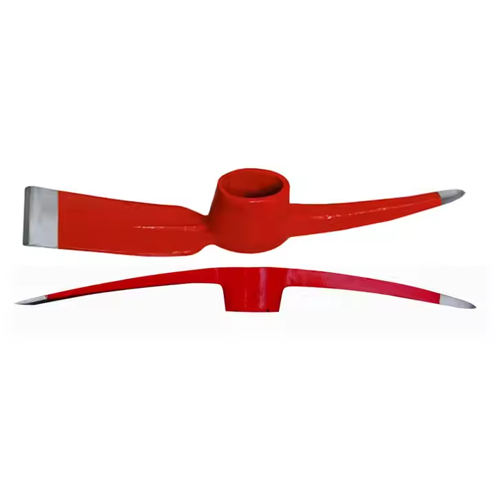Factory Wholesale DIY Grade Forged Steel Railway Pickaxe with Wooden Handle