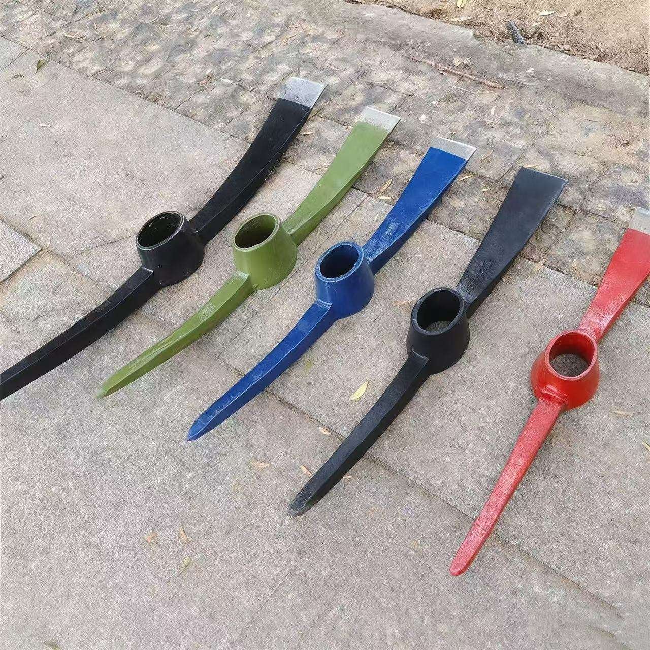 Specializing in African Market Railway Steel Pickaxe with Handle and Manganese Steel Garden Spade and Farming Shovel