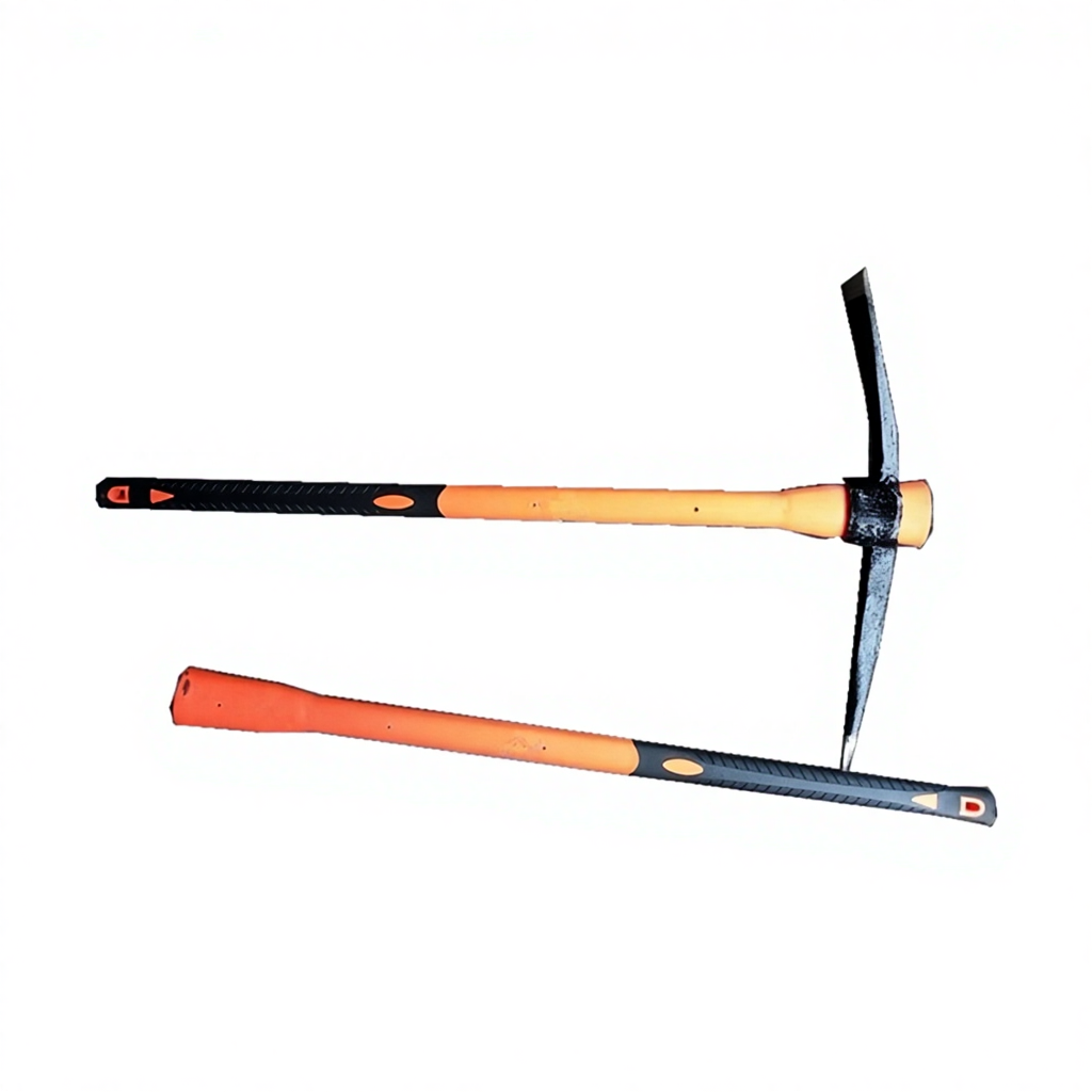 Fiberglass Handle Steel Farm Pickaxe