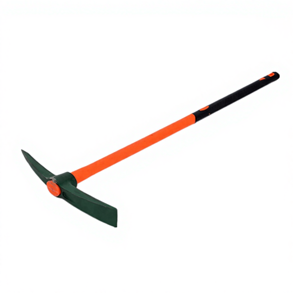 Fiberglass Handle Steel Farm Pickaxe