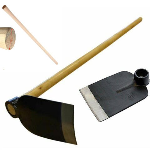 Factory Direct Wholesale OEM Steel Indian Hoe with Wooden Handle High Quality Garden Tool