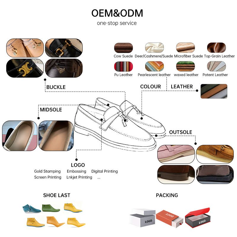 New Designs Ladies Men's Formal Custom Cashmere Sheepskin Sole Luxury Loafers Suede Women Leather Men Shoes Loafers