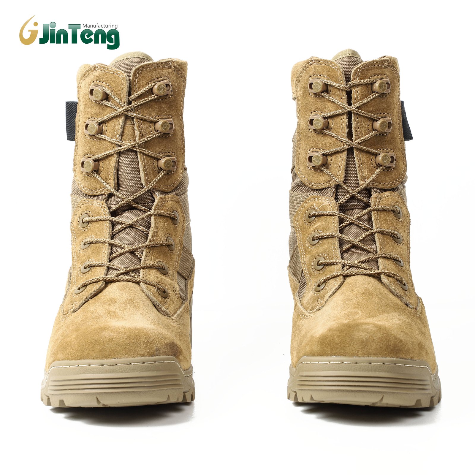 Jinteng OEM Outdoor Light Weight Ankle Tactical Combat Hiking Steel Toe Boots Safety Climbing Shoes for Men