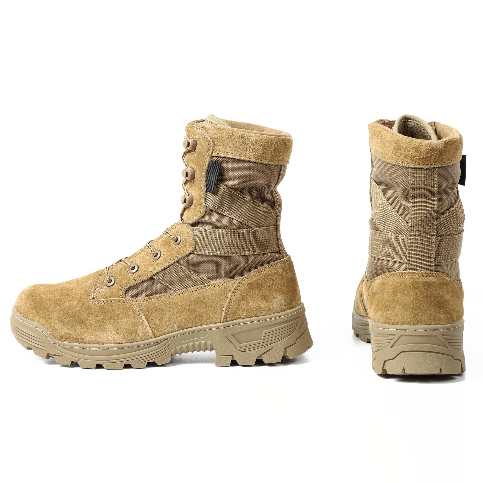 Jinteng OEM Outdoor Light Weight Ankle Tactical Combat Hiking Steel Toe Boots Safety Climbing Shoes for Men