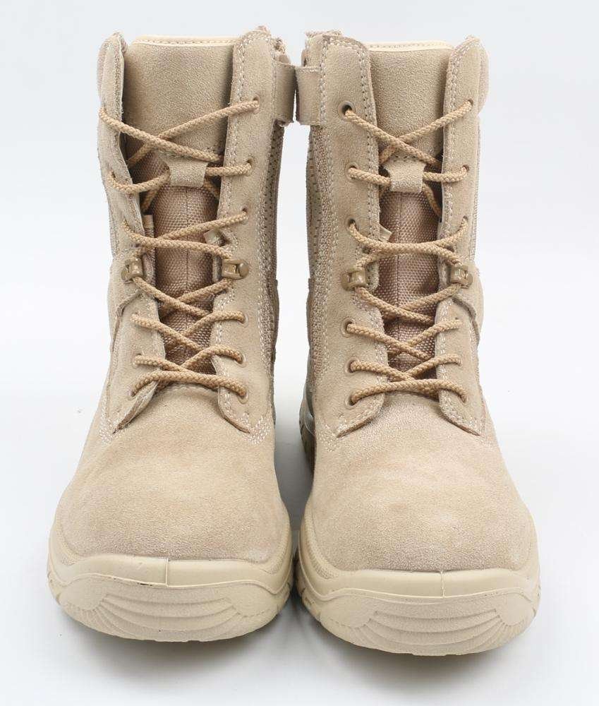 Sand Color Popular Non Slip Desert Marine Long Tactical Hiking Terra Combat Boots Pu Adult Cotton Fabric