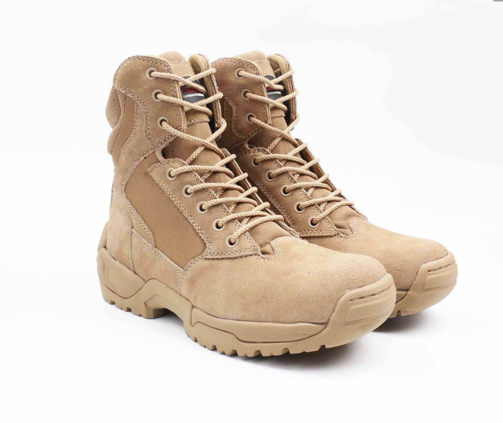 Cheap Price Fashion Combat Desert Custom Non slip Brown Suede Leather Winter Tactical Hiking Safety Boots