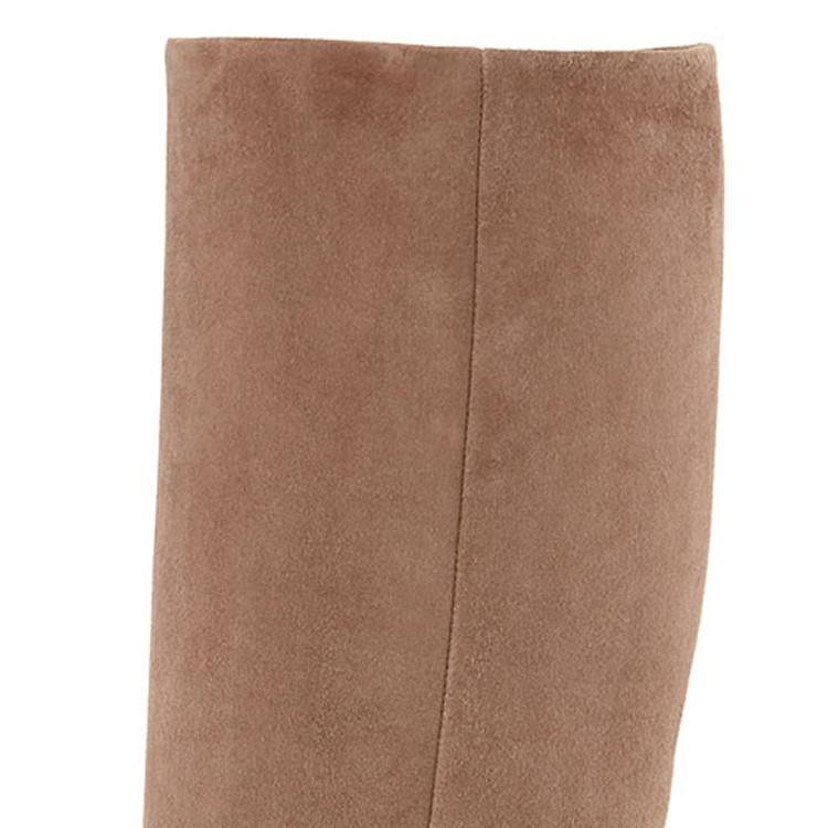 Fashion Women Real Leather Italian Shoe for Ladies Thigh Boots Manufacturers High Quality Leather Heels Women Knee Long Boots