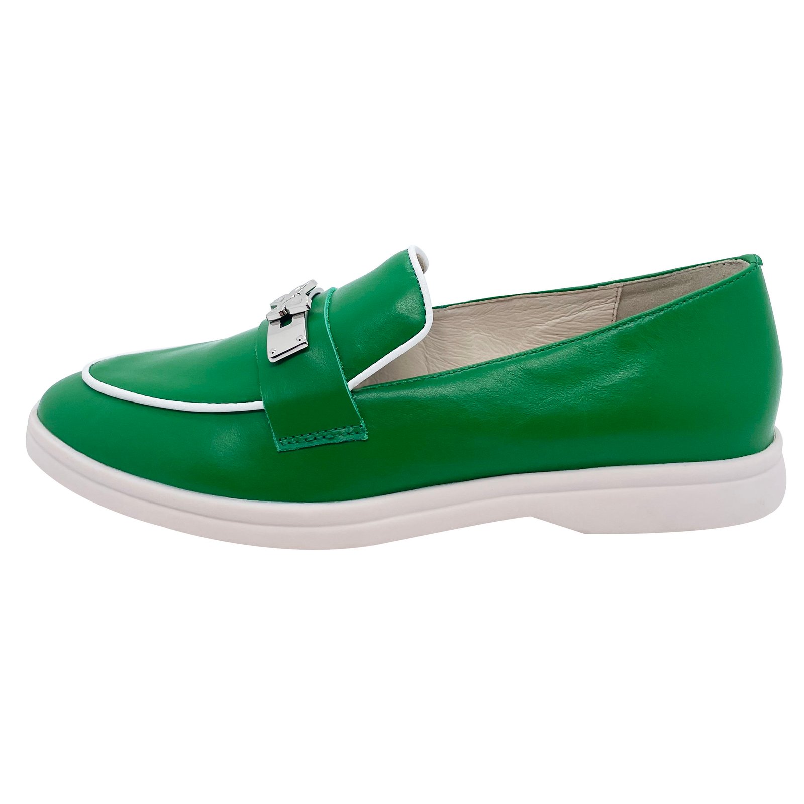 Factory Accept Customized Logo Flat Shoes Ladies Classic Leisure Women Leather Shoes