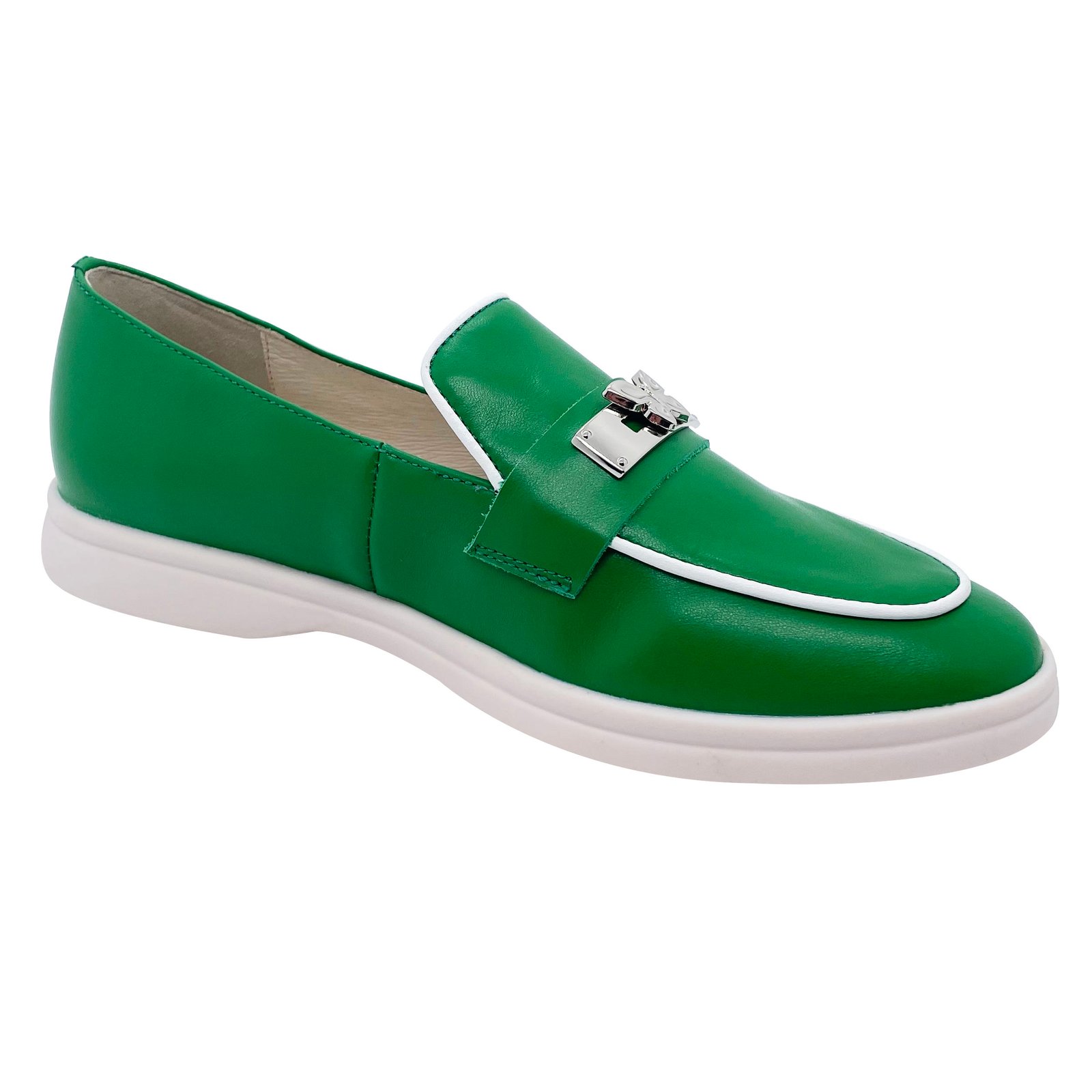 Factory Accept Customized Logo Flat Shoes Ladies Classic Leisure Women Leather Shoes