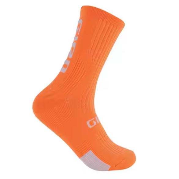 Customized Logo Summer Sports Running Socks Breathable Non-Slip Crew Style with Bottom Logo Knitted Casual Cuff Printing
