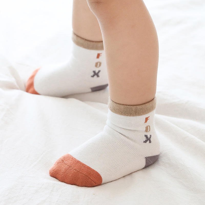 Cotton Cartoon Tube Combed Socks for Baby Socks Children Breathable Socks