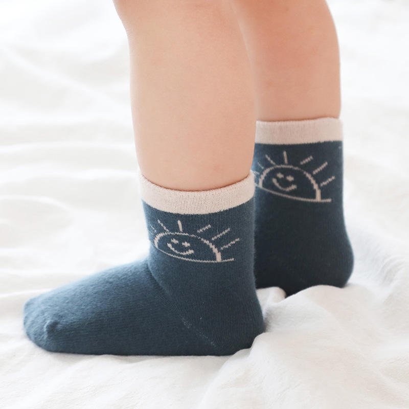 Cotton Cartoon Tube Combed Socks for Baby Socks Children Breathable Socks