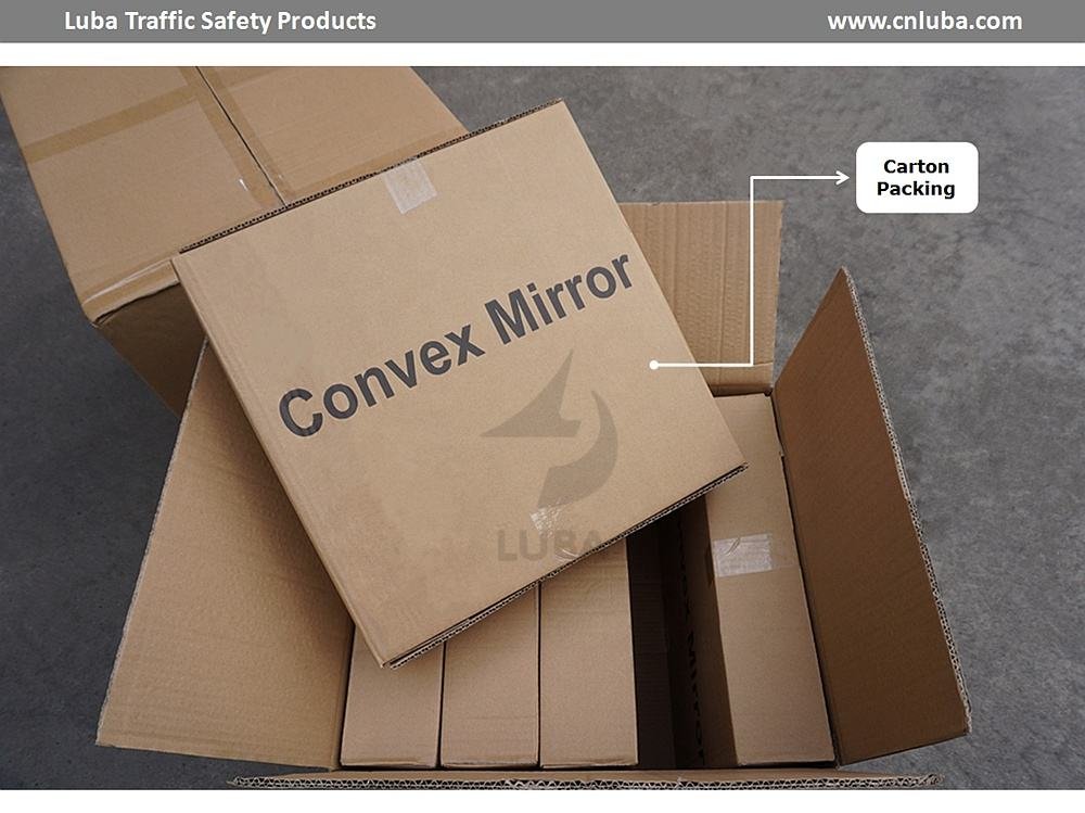 30Cm Wholesale Custom Logo Printed HD Road Traffic Safety Outdoor Convex Mirror