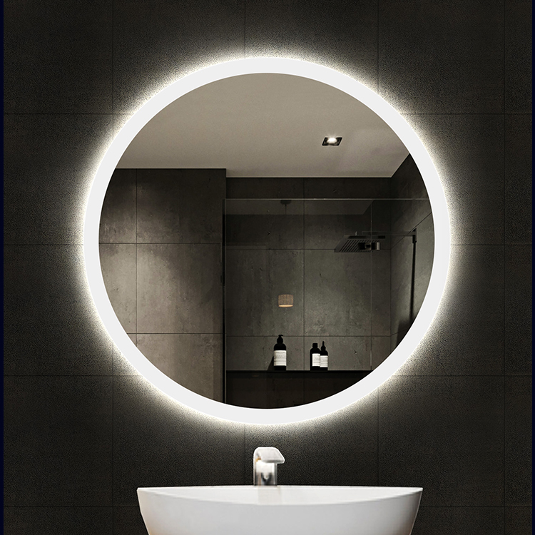 Smart Led Mirror Bathroom Round Mirror With Led Light and Blue_tooth Speaker Music Touch Screen Smart Mirror