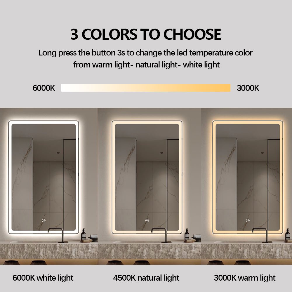 Waterproof Bathroom Mirror With Led Light Espelho De Banheiro LED Mirror