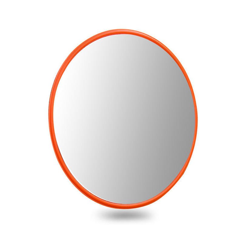 80cm High Quality Round Outdoor Traffic Convex Mirror with 220 Wide-angle Road Warning Red Color