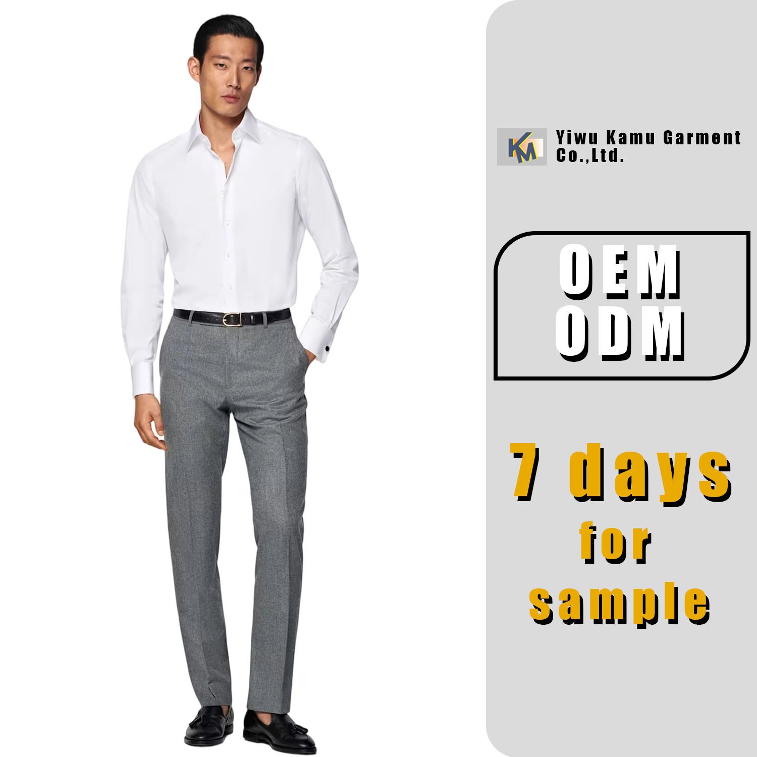 Manufacturer Custom Cotton Soft Anti-Wrinkle White Long Sleeve Button up Formal Slim Fit Basic Men Shirt for Daily Office Work