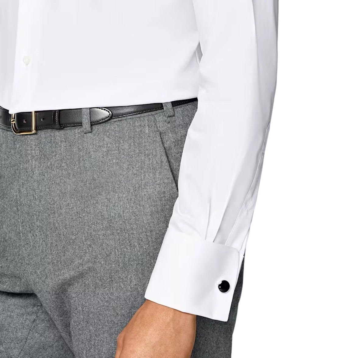 Manufacturer Custom Cotton Soft Anti-Wrinkle White Long Sleeve Button up Formal Slim Fit Basic Men Shirt for Daily Office Work