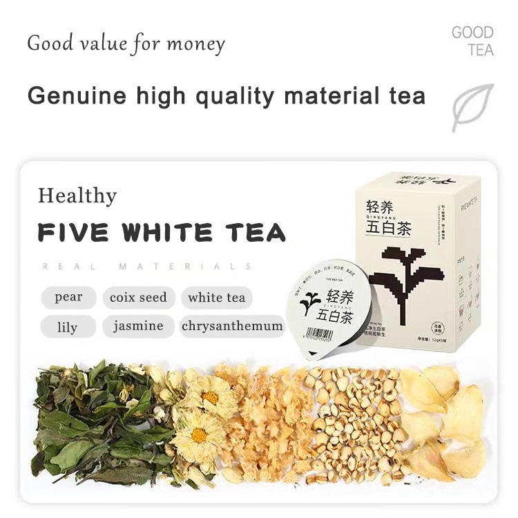 Chinese Herbal Health Tea Skin Whitening Beauty White Chrysanthemum Jasmine White Tea