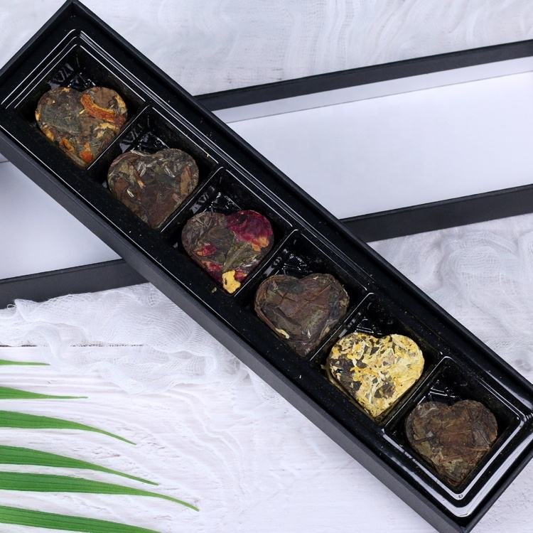 High Quality Private Label Fuding White Tea Multi-flavored Heart Shaped White Tea Cake