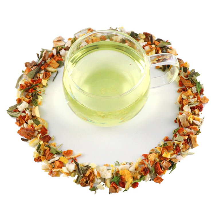 Wholesale Loose White Tea Fruit Flavor Dried Fruit Granular Tea Passion Fruit Honey Pomelo Tea