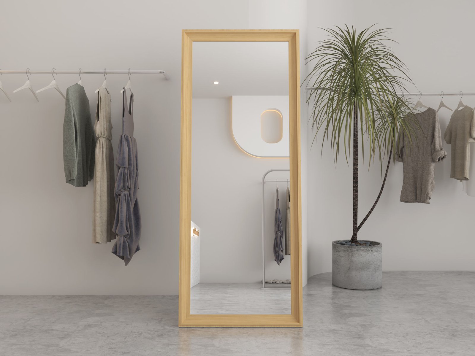 Floor Standing Mirror Household Wall Floor Length Mirror MDF High Quality Stand Dressing Floor Mirror Home Decor Living Room