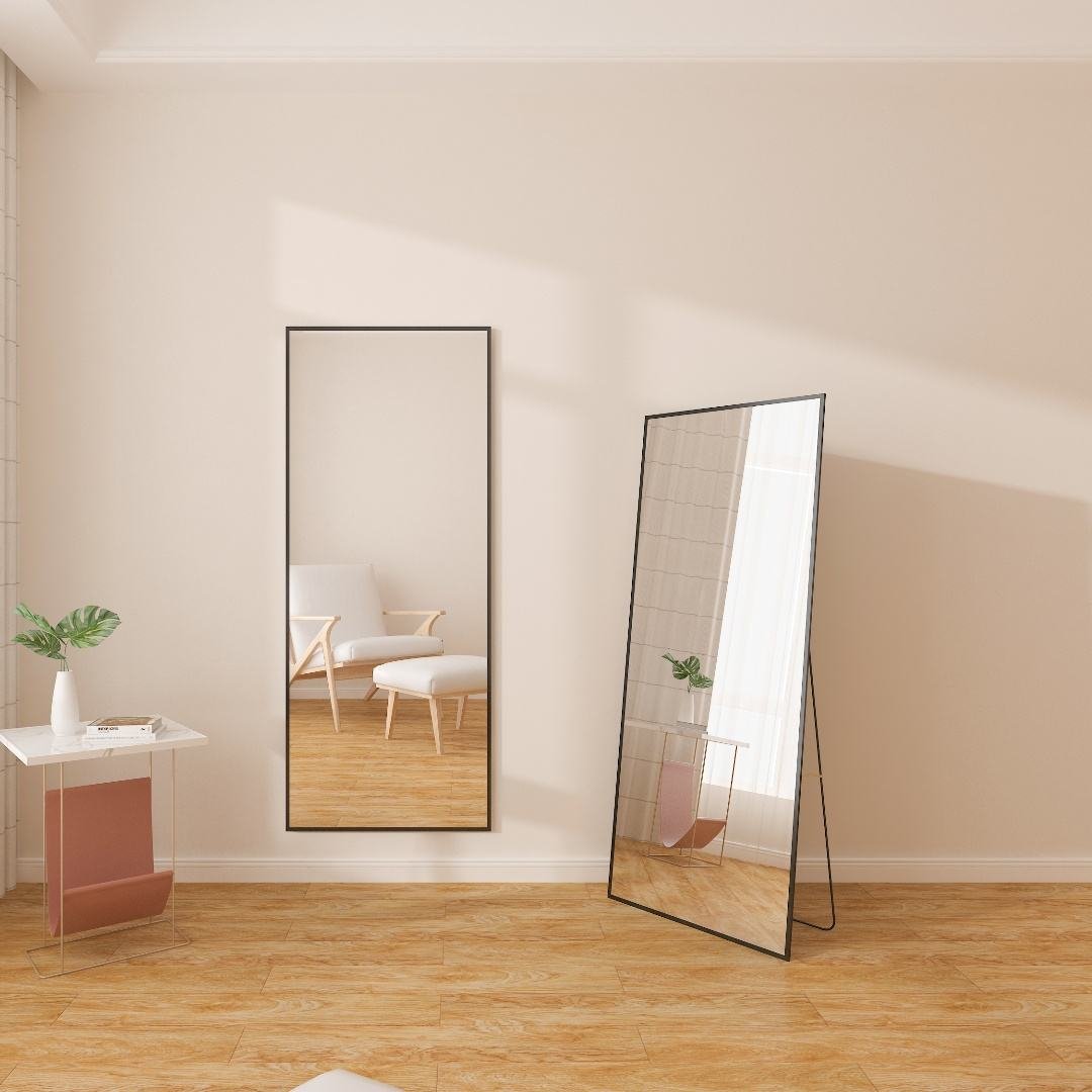 Factory Supply Large Ultra Clear Antioxidative Home Decorative Full Body Long Standing Mirror Leaning Wall Mirror Long Mirror