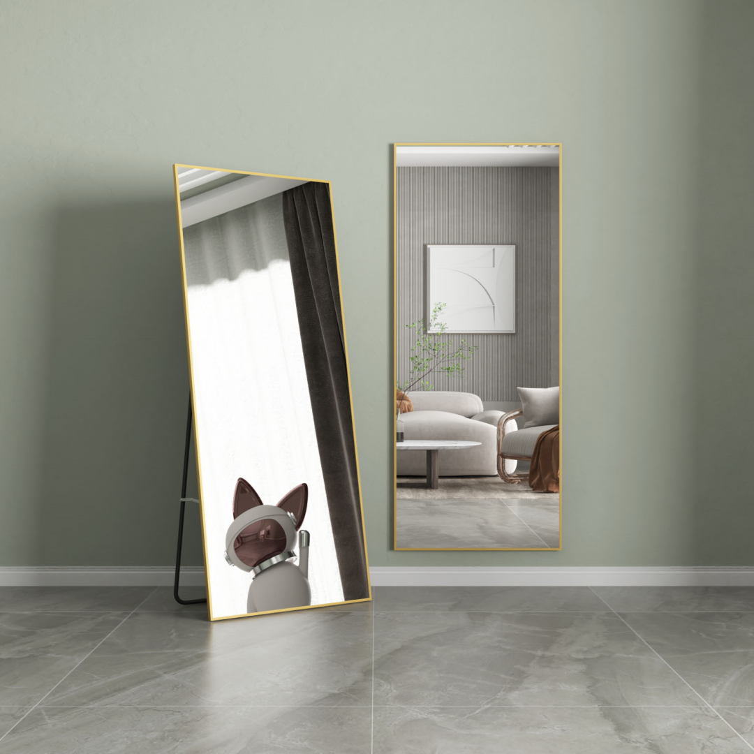 Factory Supply Large Ultra Clear Antioxidative Home Decorative Full Body Long Standing Mirror Leaning Wall Mirror Long Mirror