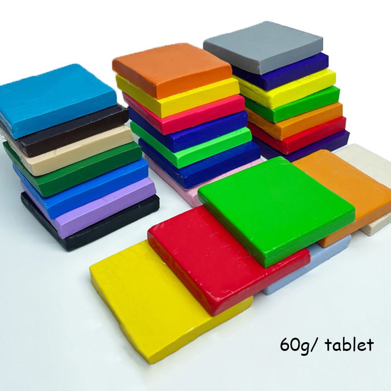 High Quality 60g Soft Unisex Modeling Clay 36 Colors Oven Bake Polymer Clay