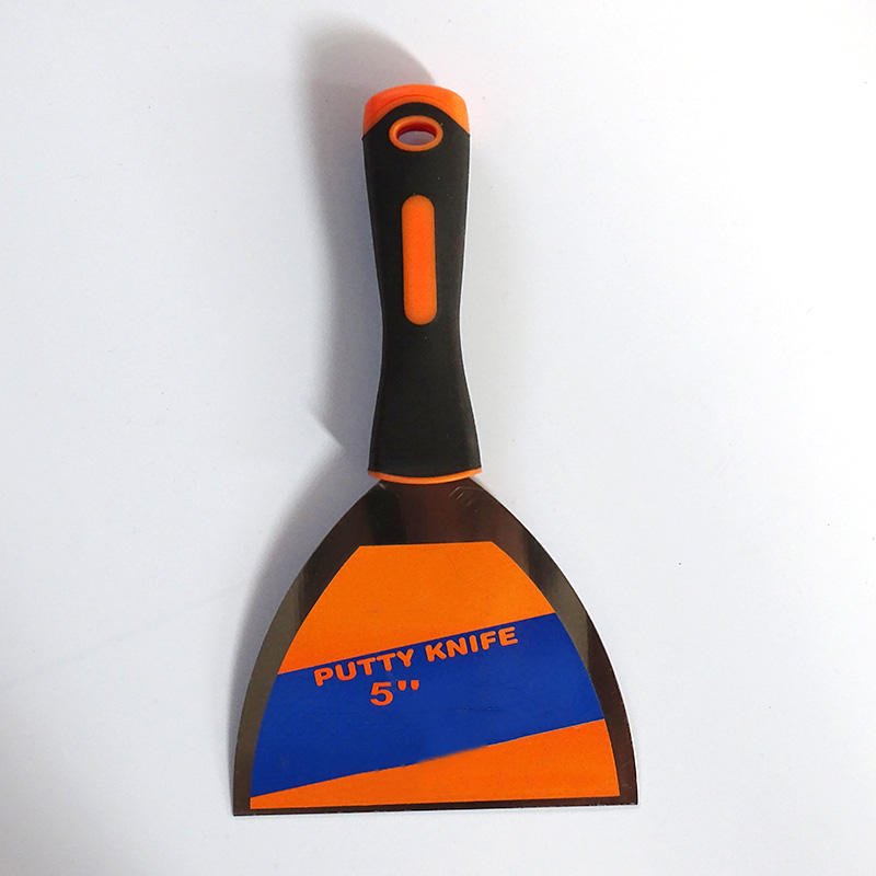 Two-color Plastic Handle Thickened Putty Knife Scraper Cleaning Knife Spatula Mirror Putty Knife