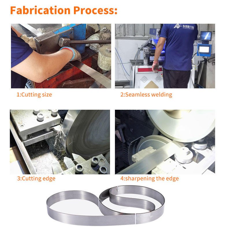 Customize Industrial Grade Non-Toothed Sponge Machine Vertical Cutting Machine Blade Cutting Cotton Foam Eva Band Knife Blades