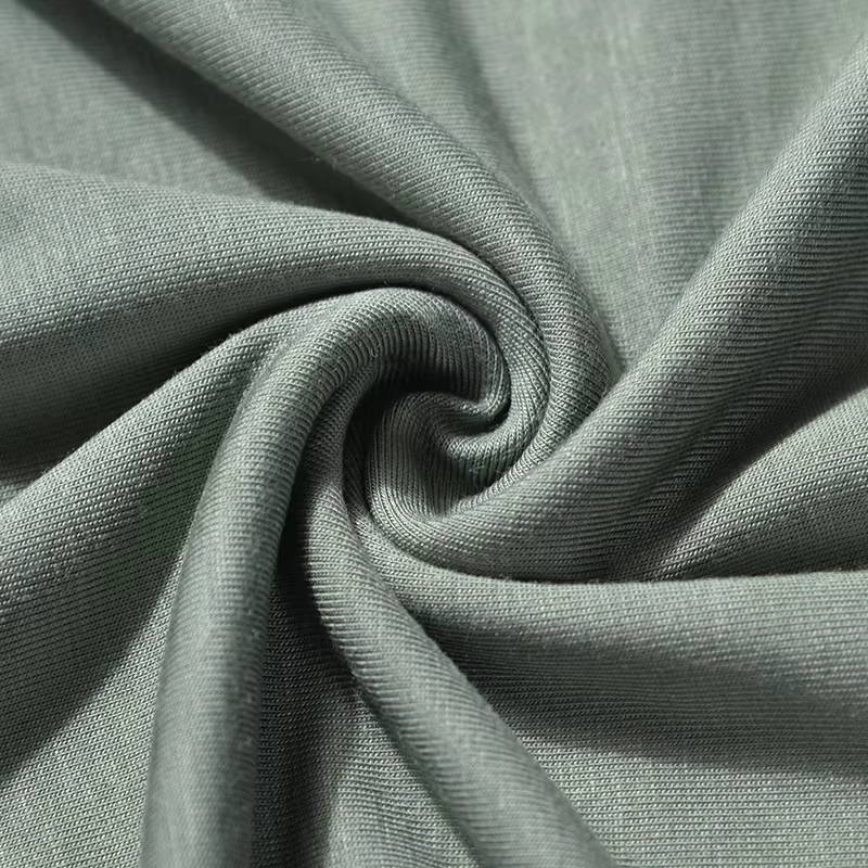 Manufacturer Wholesale Knit 100% Bamboo Fiber Eco-Friendly Wicking 210GSM Single Jersey Pointelle Fabric Baby Tshirt Clothing