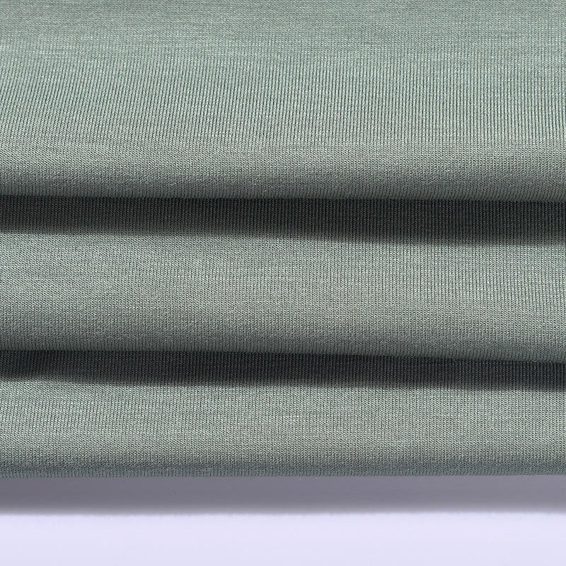 Manufacturer Wholesale Knit 95% Bamboo Viscose Fiber 5% Spandex Material Single Jersey Pointelle Fabric for Men Underwear Fabric