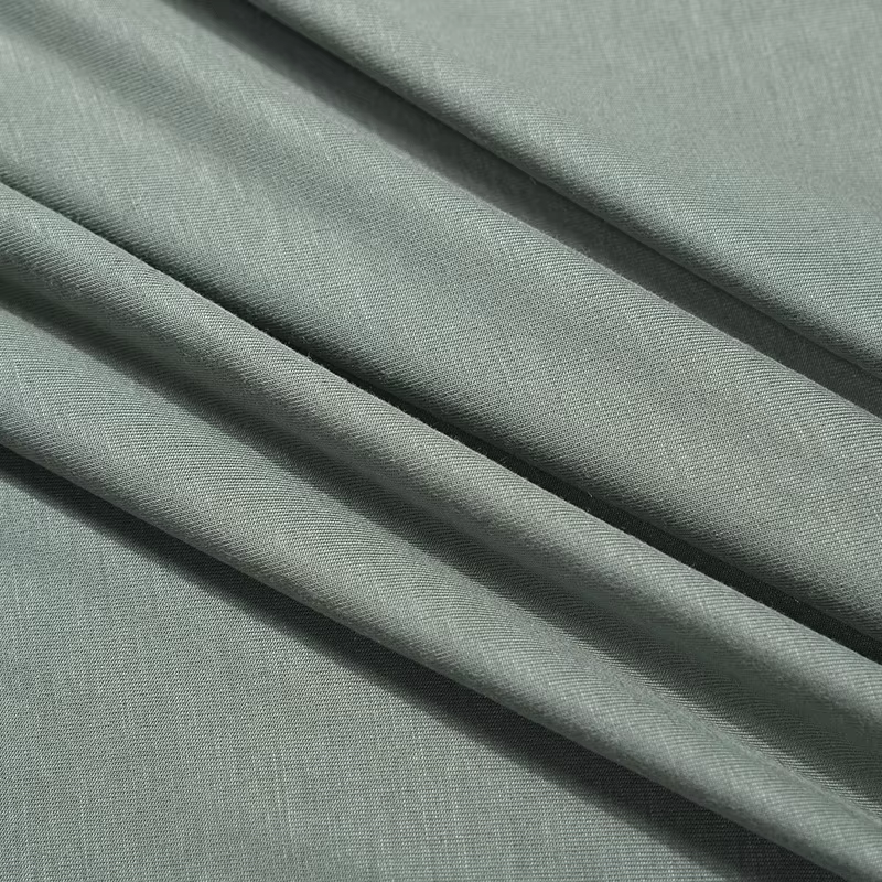 Manufacturer Wholesale Knit 260GSM 100% Bamboo Fiber Eco-Friendly Organic Single Jersey Pointelle Fabric Activewear Girls Baby