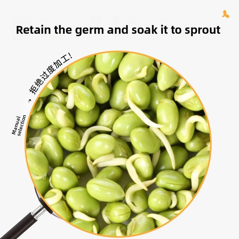 Chigawa Green Mung Beans Inner Mongolia Chifeng Landmark Certified New Crop 1kg 2025 Small Bright Green Mung Beans