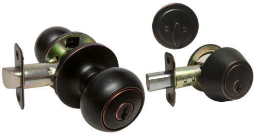 America Market Combo Entry Entrance Deadbolt Door Knob Lock