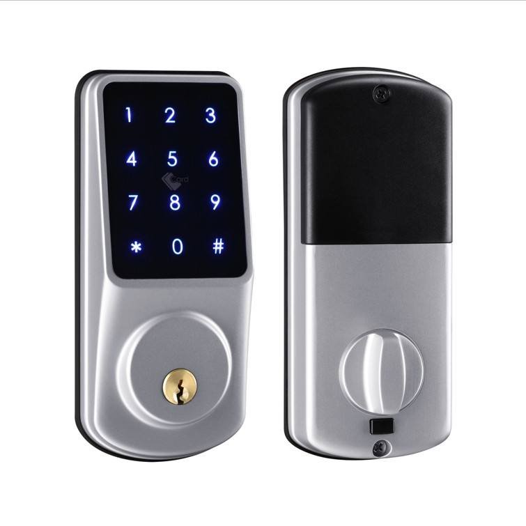 North American Patent Design Tuya App Smart Deadbolt Door Lock Cloud for Wood/Aluminum/Steel Doors Aluminum Alloy Construction