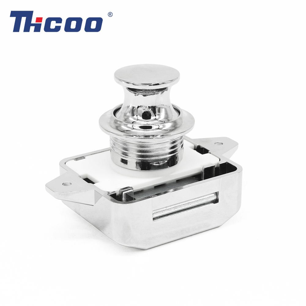 Custom Push Button Catch Door Lock A6512-3116 Caravan RV Cabinet Cupboard Knob Latch for Motor Home Camper OEM
