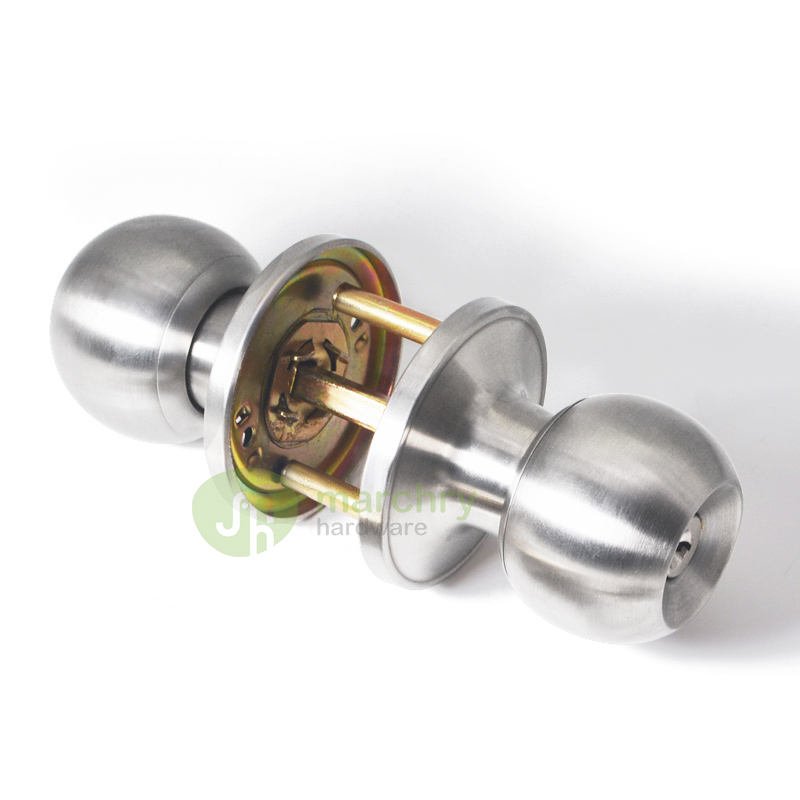 Popular Style Stainless Steel Interior Door Knob Set Round Door Knob with Lock