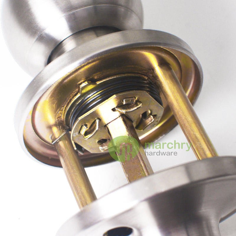 Popular Style Stainless Steel Interior Door Knob Set Round Door Knob with Lock