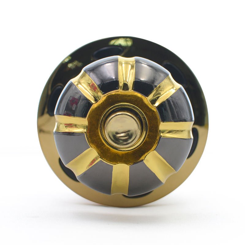 Zinc Alloy Door Knob Pumpkin Ball Knob Bedroom Beautiful Gold Black Door Knob