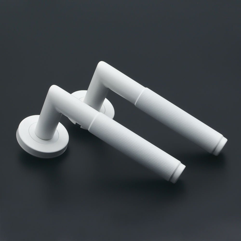 New Design Knurled Handle 304 Stainless Steel Popular Interior Door Handle Gold Black Bronze White Knurled Door Handle