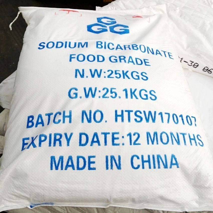 Baking Soda 99% Min Food Grade NaHCO3 Sodium Bicarbonate Food Grade Sodium Bicarbonate 99% 25kg Bag Package