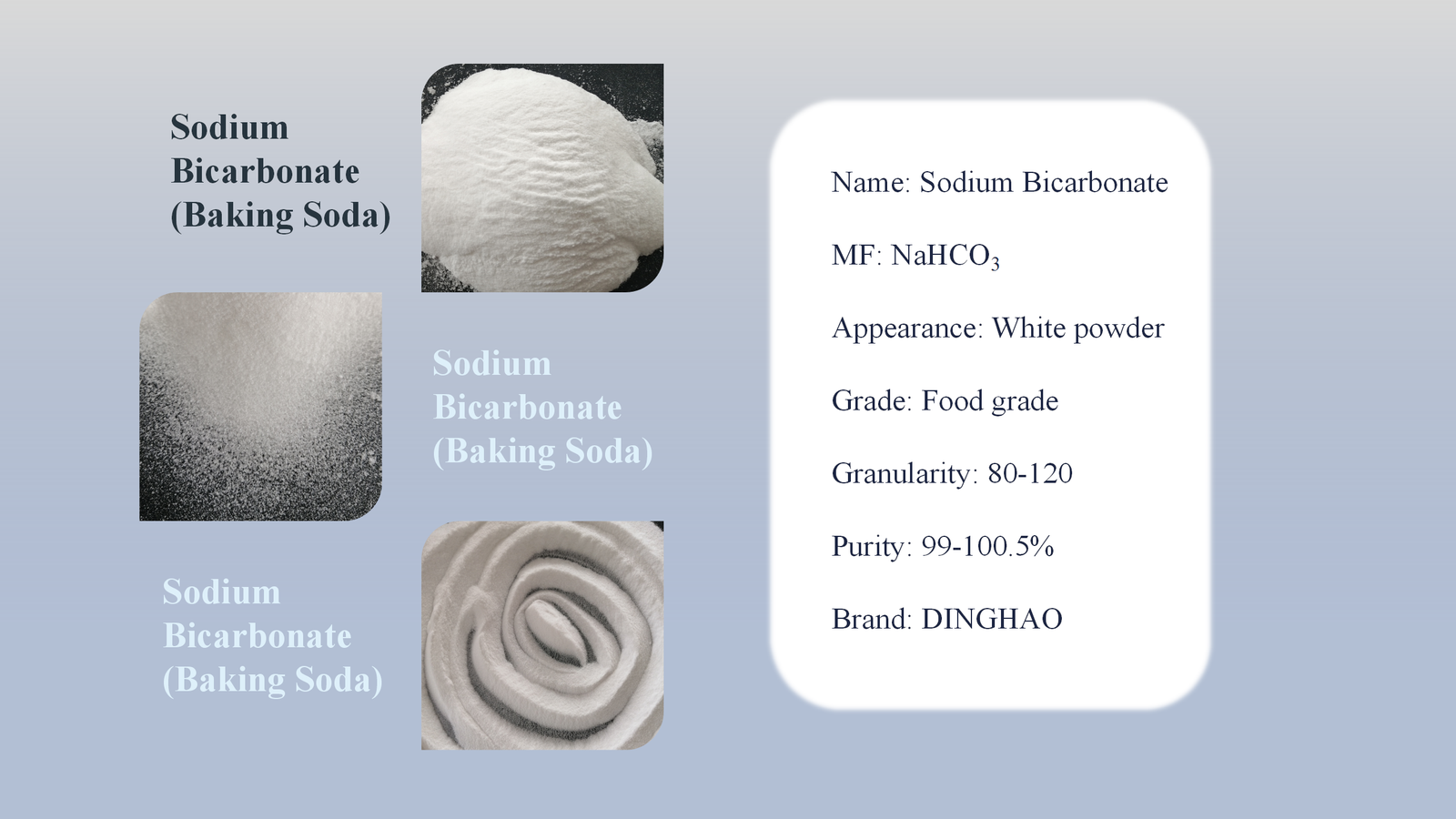 99% Quality Nahco3 Price Baking Soda Chemical Formula Food Grade Sodium Bicarbonate