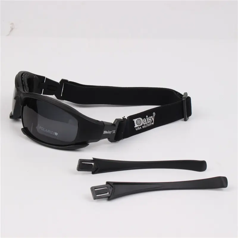 High Anti-Impact X7 Tactical Polarized Goggles Quality Unisex Night Vision Shooting Glasses 4 Lens Print Excellent Protection